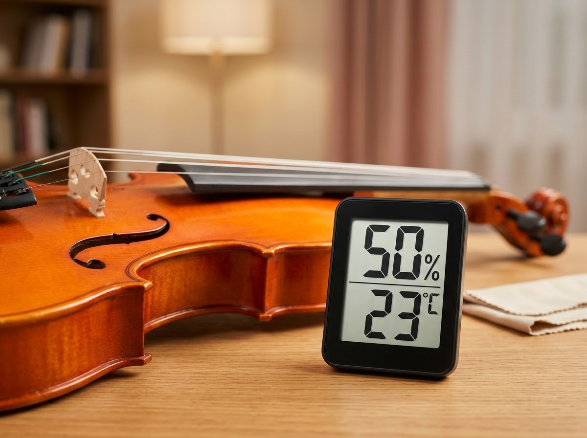 HƯỚNG DẪN CÁCH BẢO QUẢN VIOLIN DƯỚI KHÍ HẬU VIỆT NAM: NHIỆT ĐỘ & ĐỘ ẨM BAO NHIÊU LÀ CHUẨN?