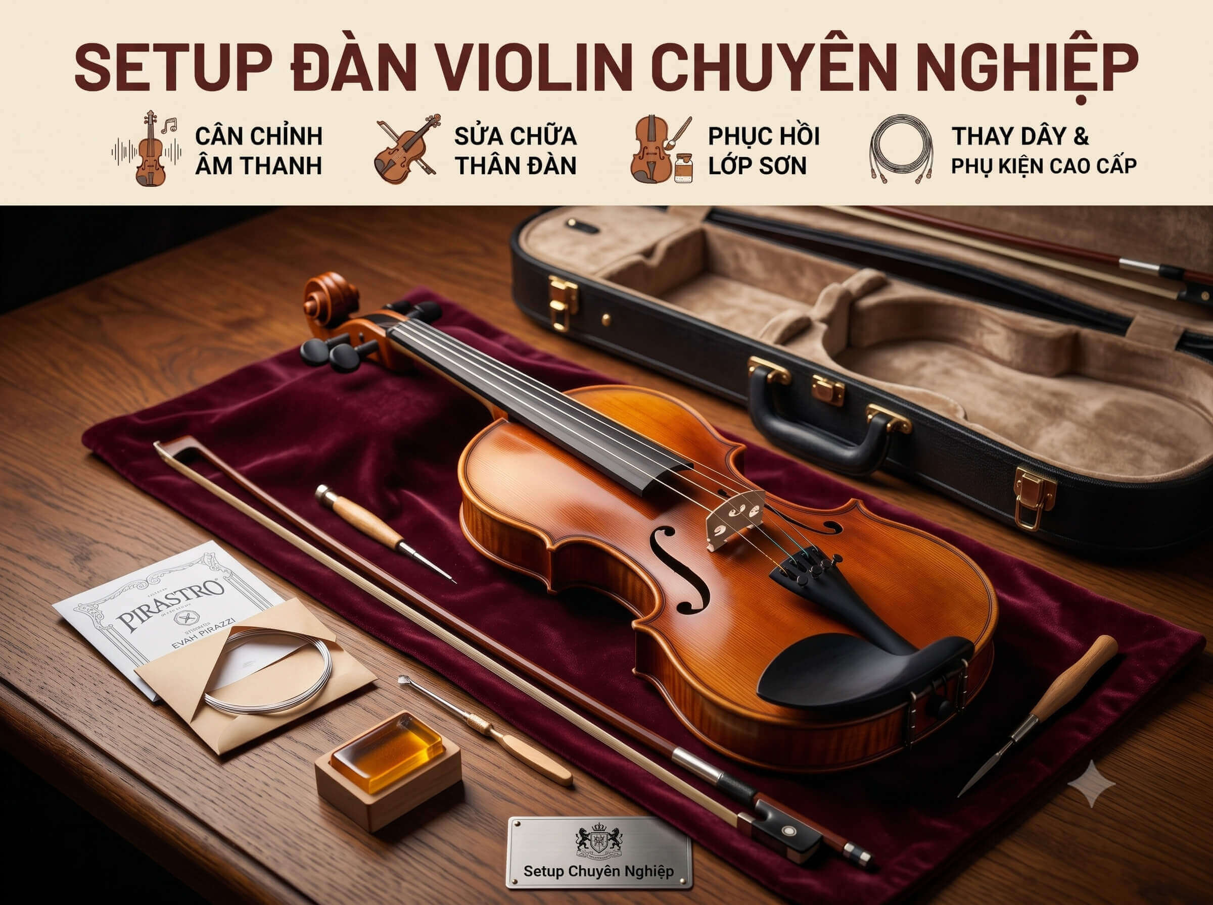 SETUP ĐÀN VIOLIN CHUYÊN NGHIỆP