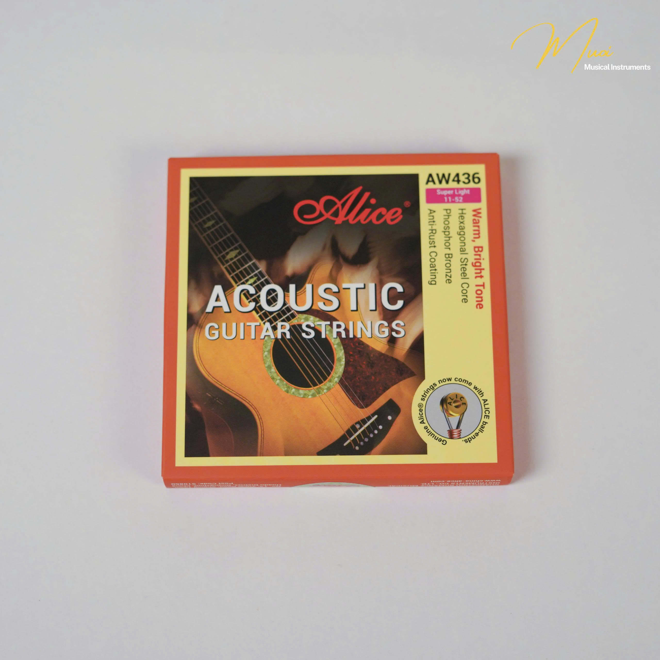 DÂY ĐÀN GUITAR ACOUSTIC ALICE AW436